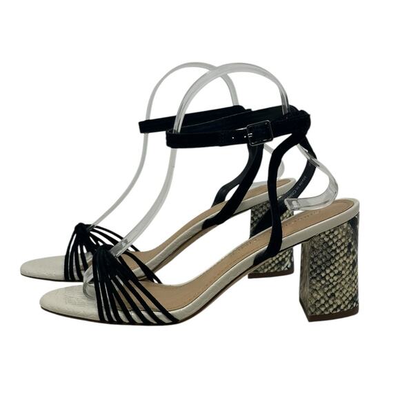Gibson Latimer Cordelia Leather Open Toe Ankle Strap Heeled Sandal size 8.5 - Picture 1 of 15
